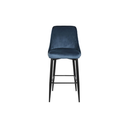 Hocker DKD Home Decor 51 x 68 x 110 cm 51 x 56 x 110 cm Schwarz Blau Metall zweifarbig