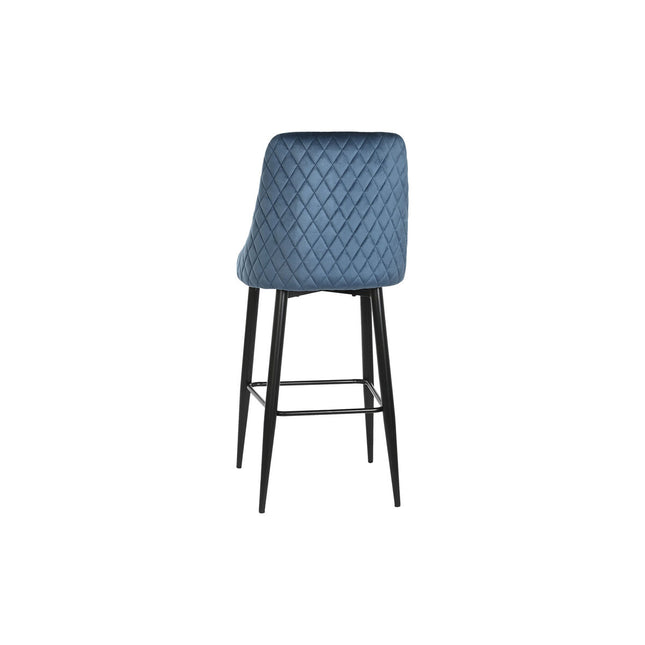 Hocker DKD Home Decor 51 x 68 x 110 cm 51 x 56 x 110 cm Schwarz Blau Metall zweifarbig