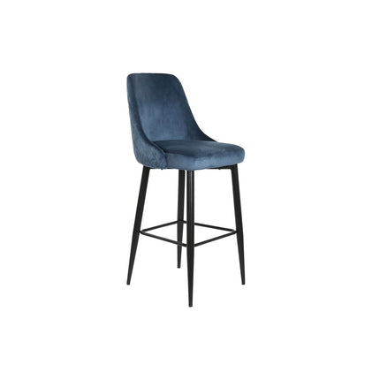 Hocker DKD Home Decor 51 x 68 x 110 cm 51 x 56 x 110 cm Schwarz Blau Metall zweifarbig