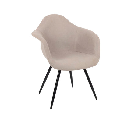 Stuhl DKD Home Decor Grau Polyester (63 x 52,5 x 82 cm)