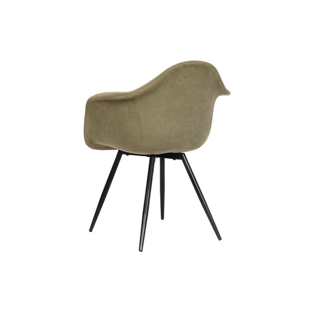 Stuhl DKD Home Decor Metall Braun Polyester (53 x 52,5 x 82 cm)
