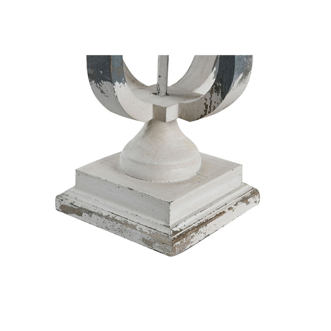 Tischlampe DKD Home Decor 44,5 x 44,5 x 83,5 cm Tanne Blau Gold Metall Weiß 220 V 50 W