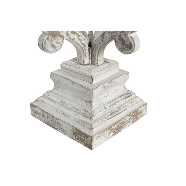 Tischlampe DKD Home Decor 45 x 45 x 95 cm Tanne Grau Gold Metall Weiß 220 V 50 W