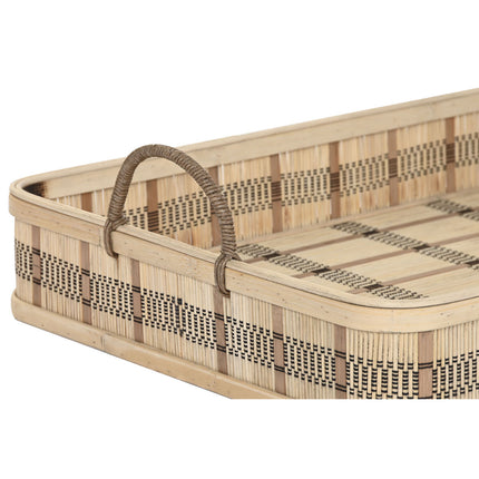 Tablettset DKD Home Decor natürlich Hellbraun Urban (54 x 43 x 9 cm) (3 Stück)
