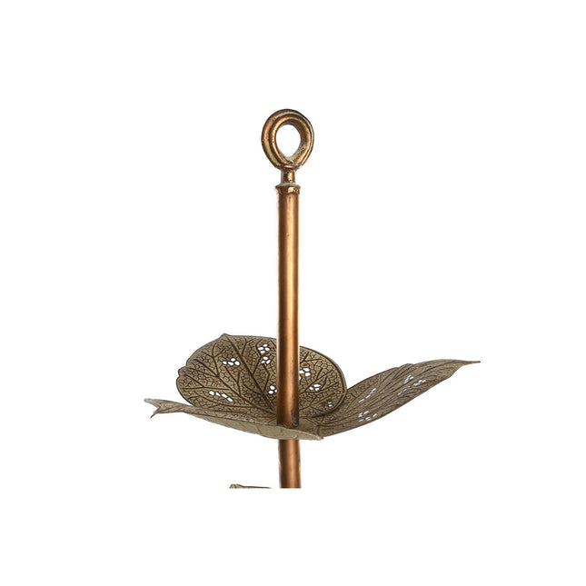 Schale DKD Home Decor Laken Gold Metall Tropical (42 x 42 x 80 cm)