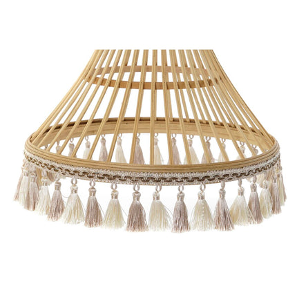 Deckenlampe DKD Home Decor Braun Polyester Rattan 50 W (45 x 45 x 54 cm)