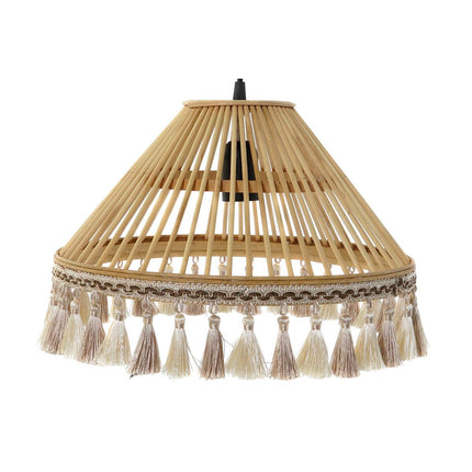 Deckenlampe DKD Home Decor 2 Stücke Braun Polyester Rattan 50 W (45 x 45 x 28 cm)