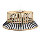 Deckenlampe DKD Home Decor Schwarz Braun Bambus 50 W (60 x 60 x 25 cm)