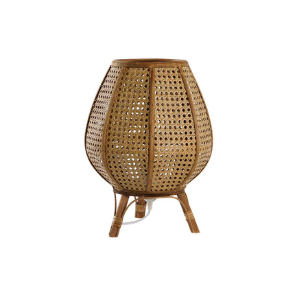 Tischlampe DKD Home Decor Braun Rattan 50 W (29 x 29 x 40 cm)