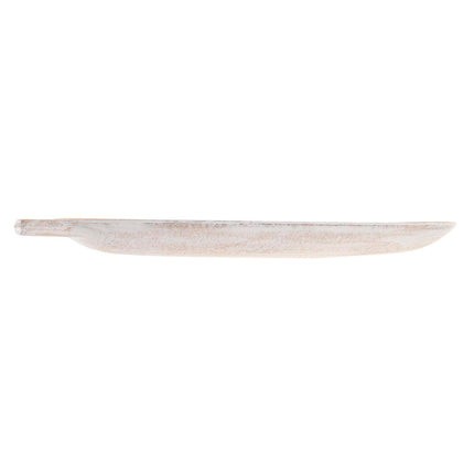 Tischdekoration DKD Home Decor 60 x 21 x 4 cm Antiker Finish Grau Braun Tropical Pflanzenblatt (2 Stück)
