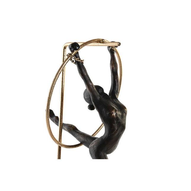 Deko-Figur DKD Home Decor 25 x 26 x 56 cm Schwarz Gold Turner (3 Stück)