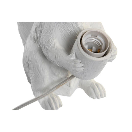 Tischlampe DKD Home Decor Weiß Harz 50 W (26 x 13,5 x 28 cm)