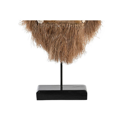 Deko-Figur DKD Home Decor natürlich Weiß Muscheln Maske (30 x 10 x 60 cm)