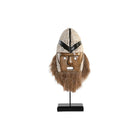 Deko-Figur DKD Home Decor natürlich Weiß Muscheln Maske (30 x 10 x 60 cm)