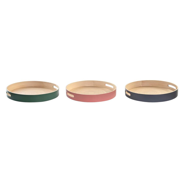 Schale DKD Home Decor 38 x 38 x 5,5 cm (3 Stücke)