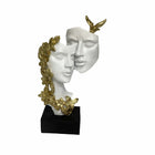 Deko-Figur DKD Home Decor 15,5 x 8 x 28 cm Gold Weiß Ehepaar