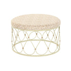 Beistelltisch DKD Home Decor Metall Rattan (48 x 48 x 30 cm)
