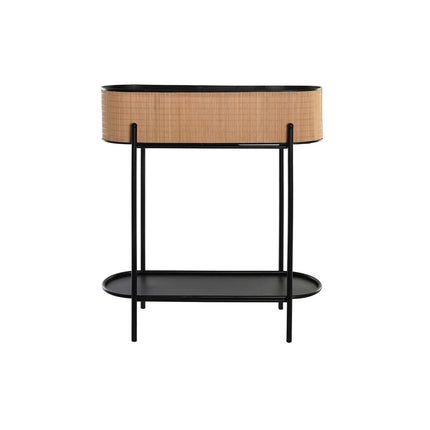Blumentopf DKD Home Decor natürlich Schwarz Metall Kolonial Bambus (60 x 23.5 x 69 cm)