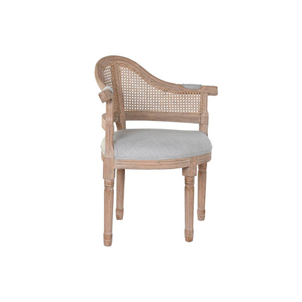 Sitz DKD Home Decor Tanne Polyester Hellgrau (67 x 51 x 85 cm)