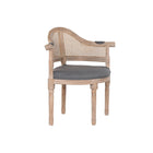 Esszimmerstuhl DKD Home Decor Tanne Polyester Dunkelgrau (67 x 51 x 85 cm)