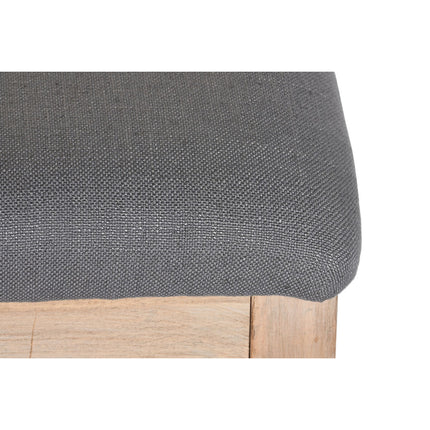 Esszimmerstuhl DKD Home Decor Tanne Polyester Dunkelgrau (46 x 53 x 90 cm)