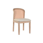 Esszimmerstuhl DKD Home Decor Tanne Beige Polyester (46 x 61 x 86 cm)