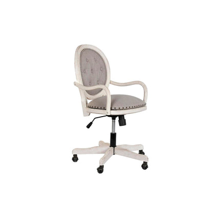 Manueller Rollstuhl DKD Home Decor Tanne Polyester Weiß Hellgrau (52 x 50 x 88 cm)