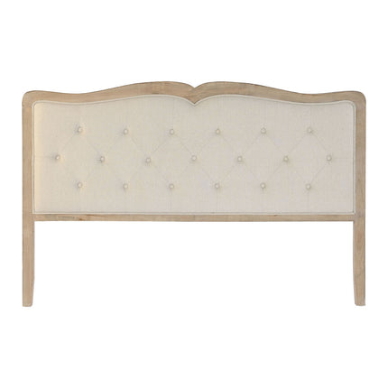 Kopfende des Betts DKD Home Decor Beige Polyester Eg (180 x 10 x 120 cm)