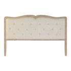 Kopfende des Betts DKD Home Decor Beige Polyester Eg (180 x 10 x 120 cm)