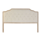 Kopfende des Betts DKD Home Decor Beige Polyester Eg (180 x 10 x 120 cm)
