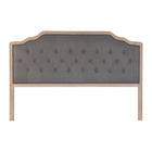 Kopfende des Betts DKD Home Decor Polyester Dunkelgrau Eg (180 x 10 x 120 cm)