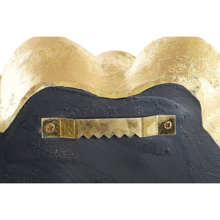 Wanddekoration DKD Home Decor Blume Gold 23 x 6 x 23 cm