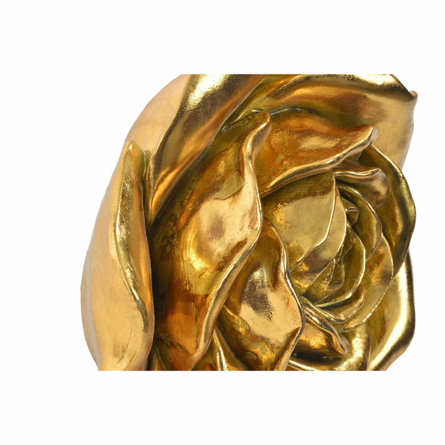 Wanddekoration DKD Home Decor 18 x 8 x 18 cm Blume Gold Romantisch