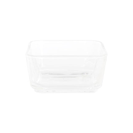 Tablett für Snacks DKD Home Decor 21 x 21 x 6 cm Kristall natürlich 280 ml