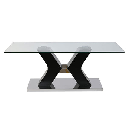 Couchtisch DKD Home Decor Verre trempé Holz MDF (120 x 60 x 45 cm)