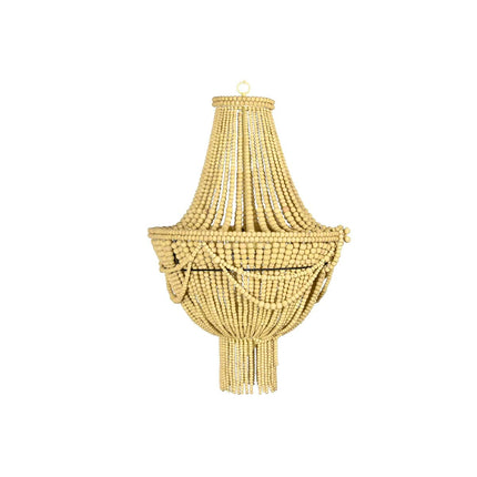 Deckenlampe DKD Home Decor Metall Braun Gelb 40 W Holz MDF (50 x 50 x 73 cm)
