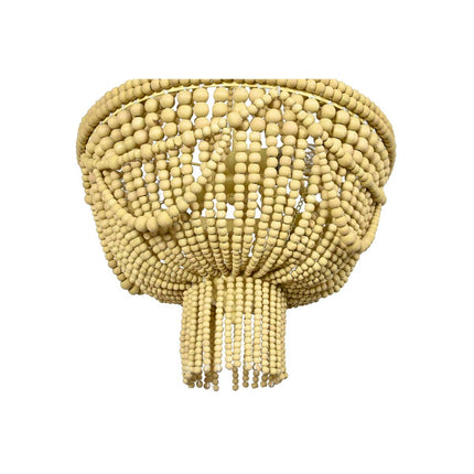 Deckenlampe DKD Home Decor Metall Braun Gelb 40 W Holz MDF (40 x 40 x 60 cm)