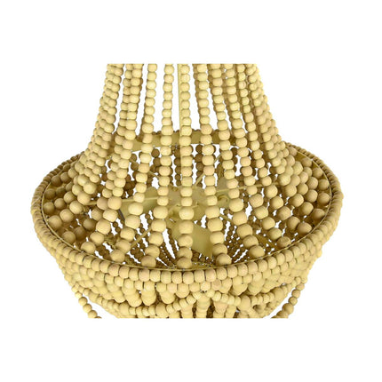 Deckenlampe DKD Home Decor Metall Braun Gelb 40 W Holz MDF (40 x 40 x 60 cm)