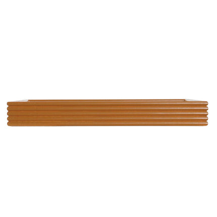 Tablettset DKD Home Decor natürlich Senf Holz MDF 40 x 5 x 30 cm Boho (2 Stück)