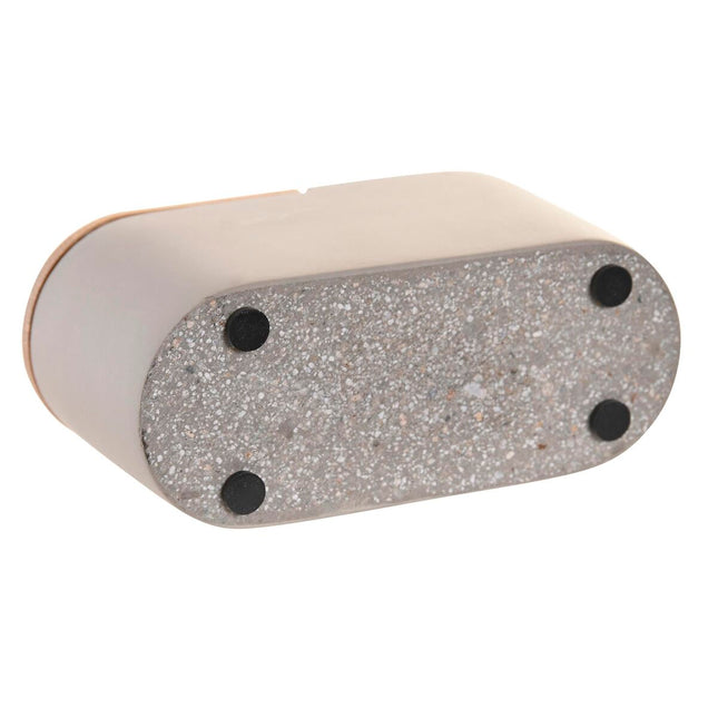 Becher DKD Home Decor natürlich Grau Zement Bambus (11 X 4,5 X 6 CM)