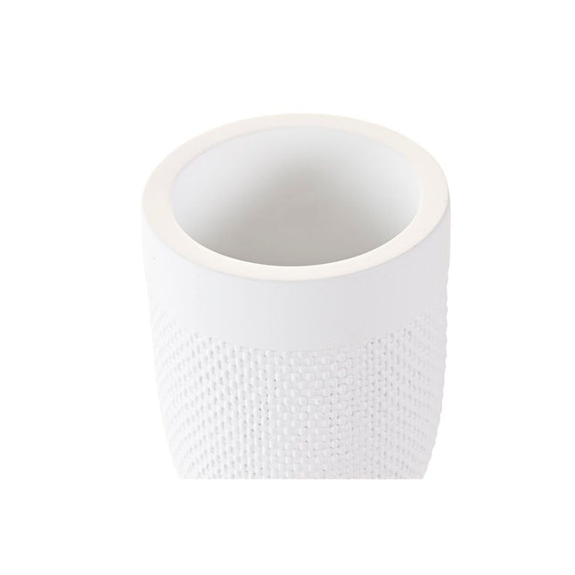 Becher DKD Home Decor Zement Weiß (8 x 8 x 10,5 cm)