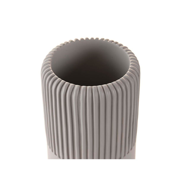 Becher DKD Home Decor Grau Zement (7 x 7 x 11 cm)