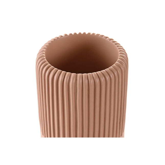Becher DKD Home Decor Zement Terrakotta (7 x 7 x 11 cm)
