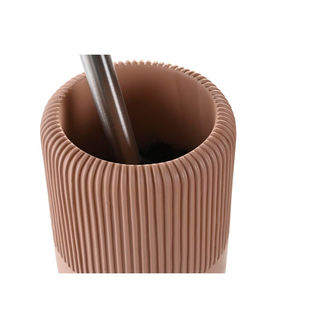 Toilettenbürste DKD Home Decor Zement Terrakotta Edelstahl (11 X 11 X 36,5 CM)