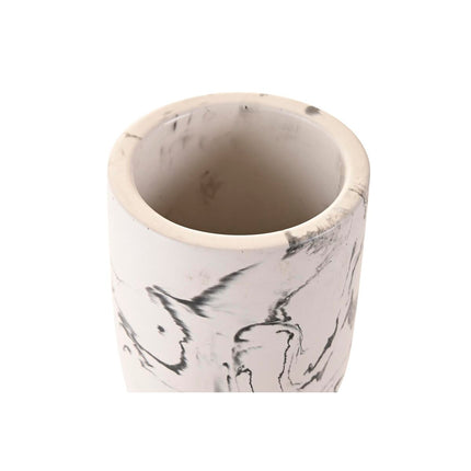 Becher DKD Home Decor Schwarz Zement Weiß (7 X 7 X 9,5 CM)