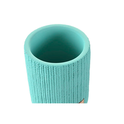Becher DKD Home Decor Zement grün (8 x 8 x 10 cm)