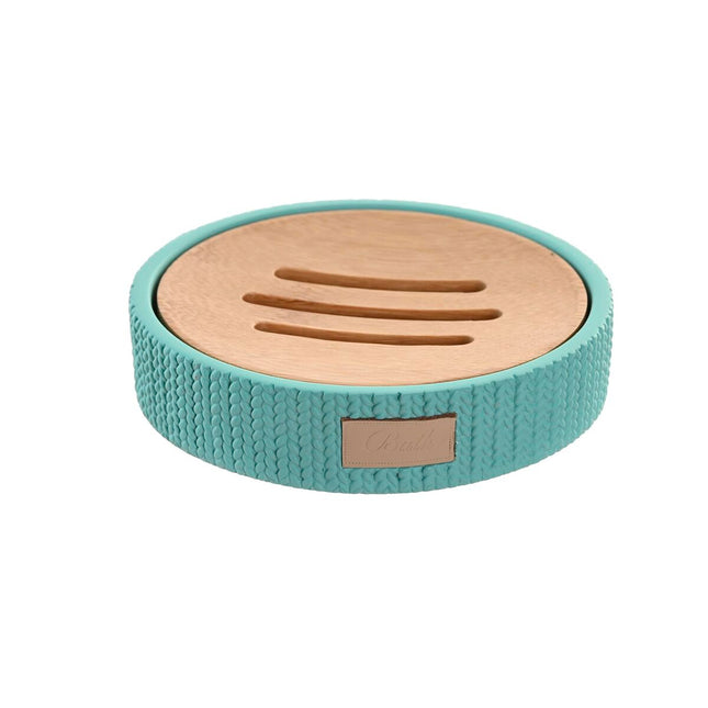 Seifenschale DKD Home Decor Urban grün (11 x 11 x 2,5 cm)