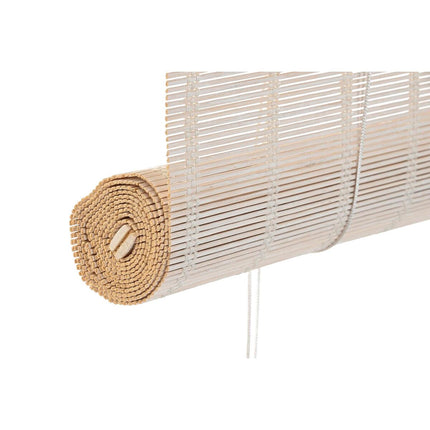 Rollo DKD Home Decor Lackierung Weiß Bambus (120 x 2 x 230 cm)