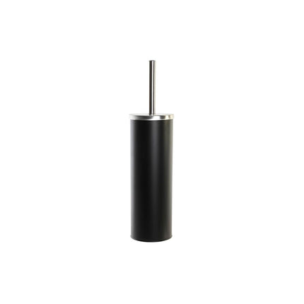Toilettenbürste DKD Home Decor Silberfarben Schwarz Metall Edelstahl (10 x 10 x 38,4 cm)
