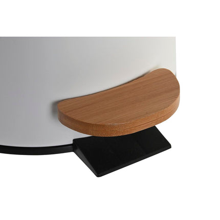 Papierkorb mit Pedal DKD Home Decor natürlich Weiß 3L